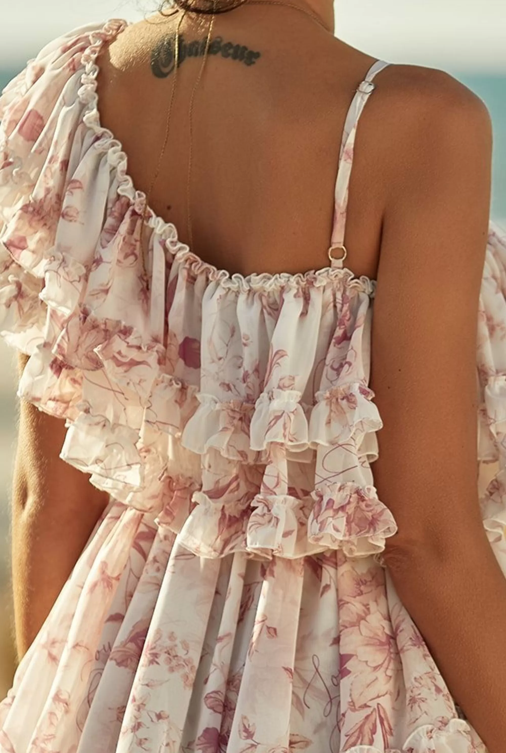 Shop Adora - A Delicate, Asymmetrical Dress Made Of Logged Fabric "Lou Girls" Women Every Day