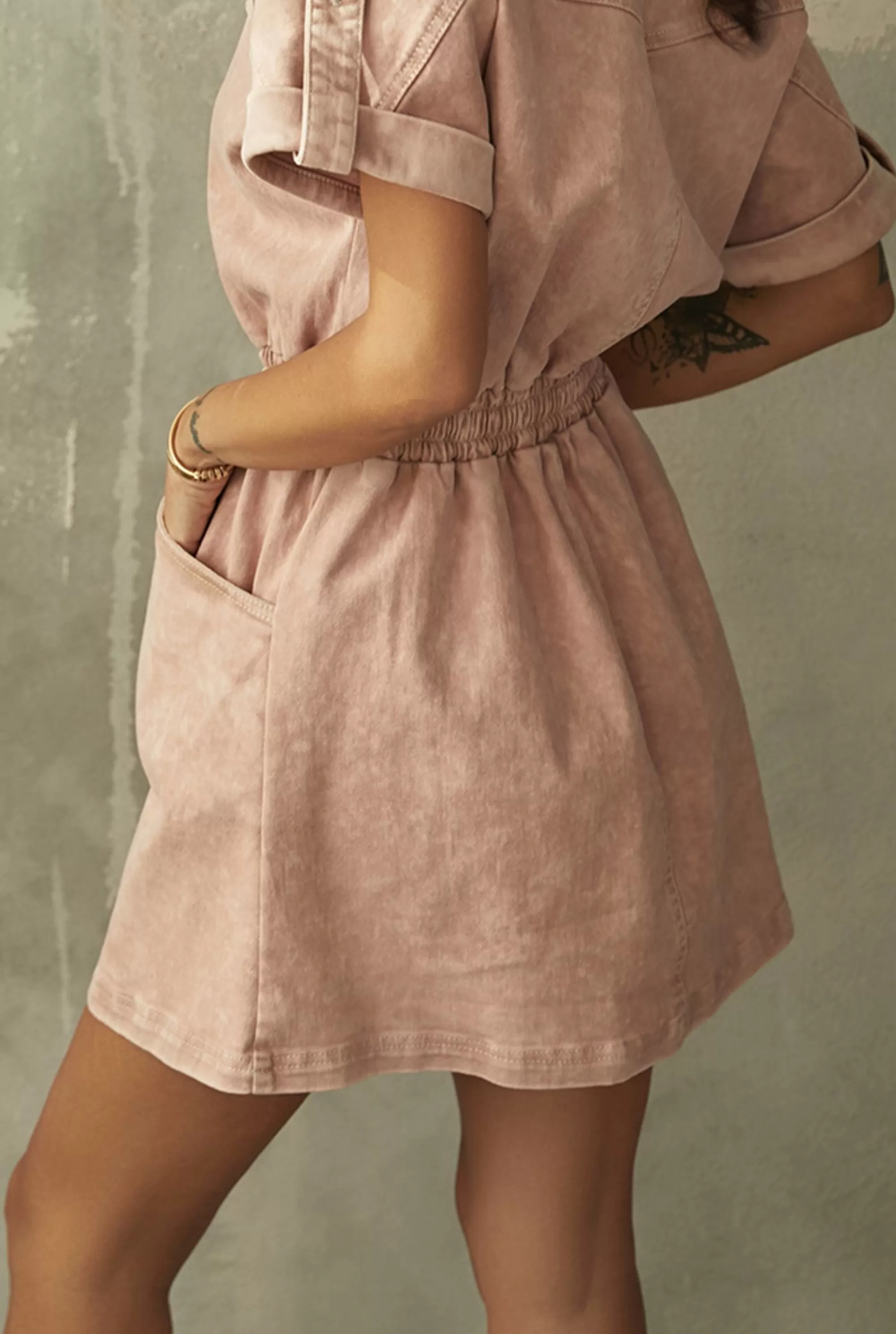 Clearance Ally - Pink Jeans In The Form Of A Kimono Women Date