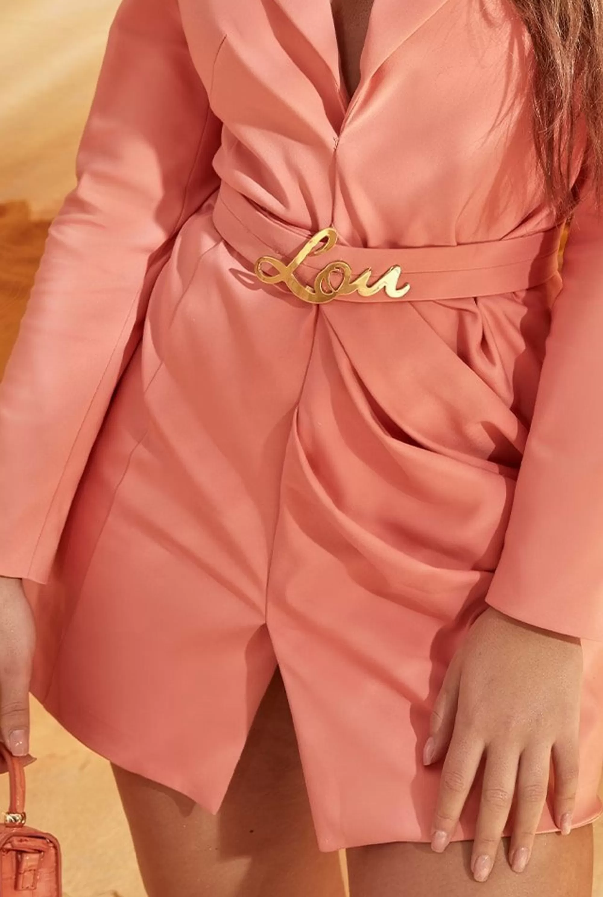 Fashion Casabla - Jacket Dress In A Shade Of Pastel Pale Orange Women Sets
