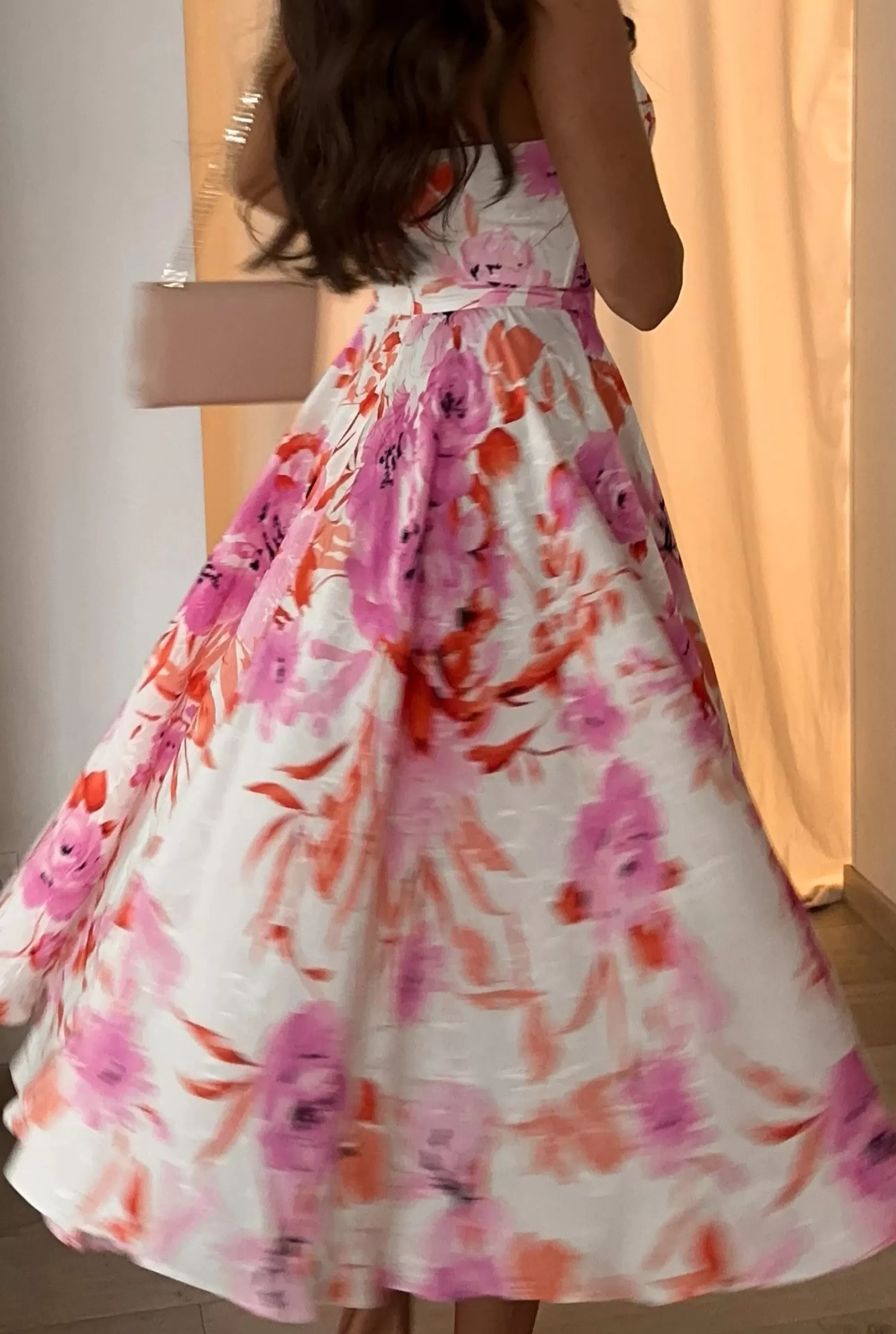 Sale Donatella - Skirt + Bralet Set With Corset Neckline In Floral Pattern Women Every Day