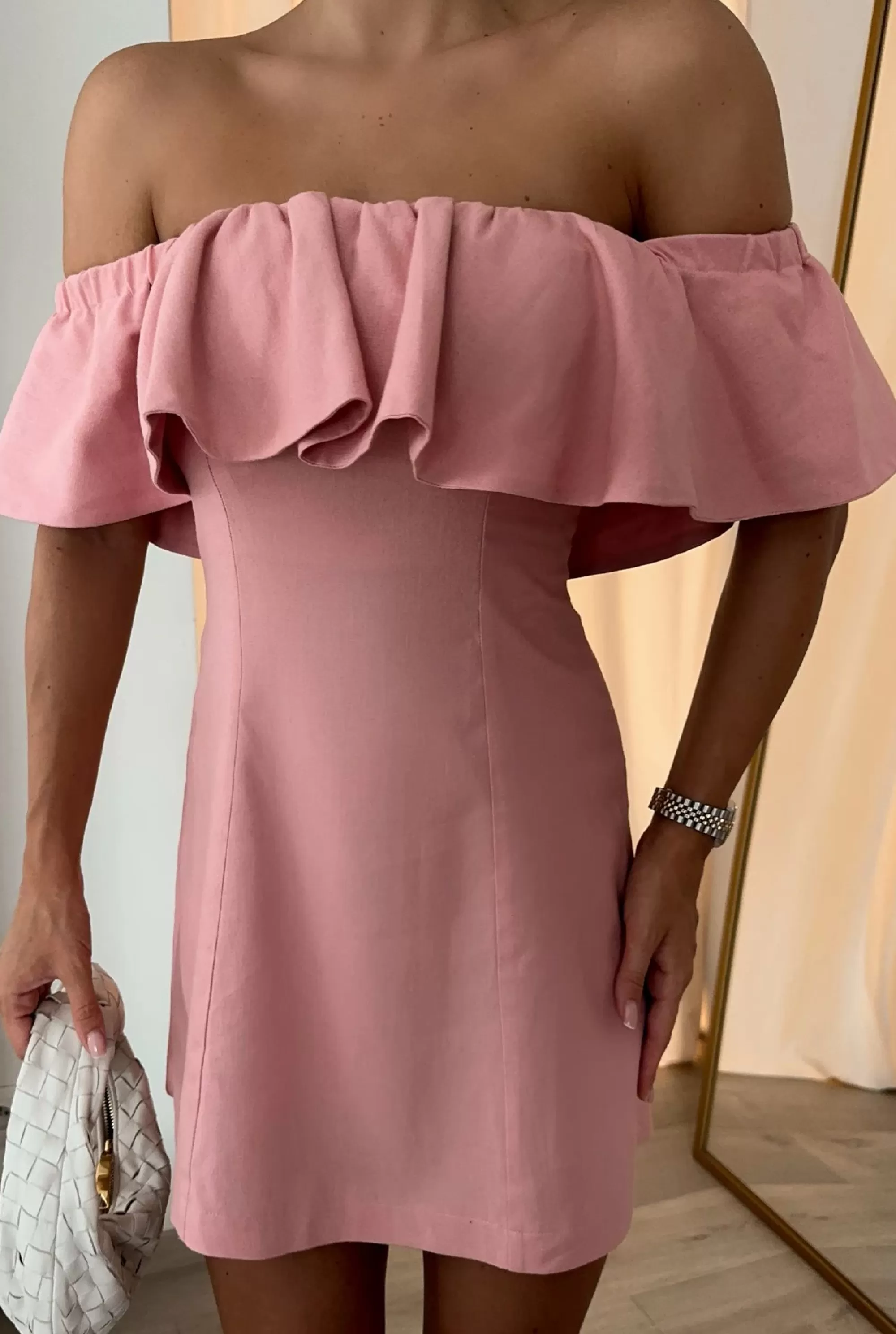 Hot Isidora - Exclusive Mini Dress In A Shade Of Powder Pink Women Every Day