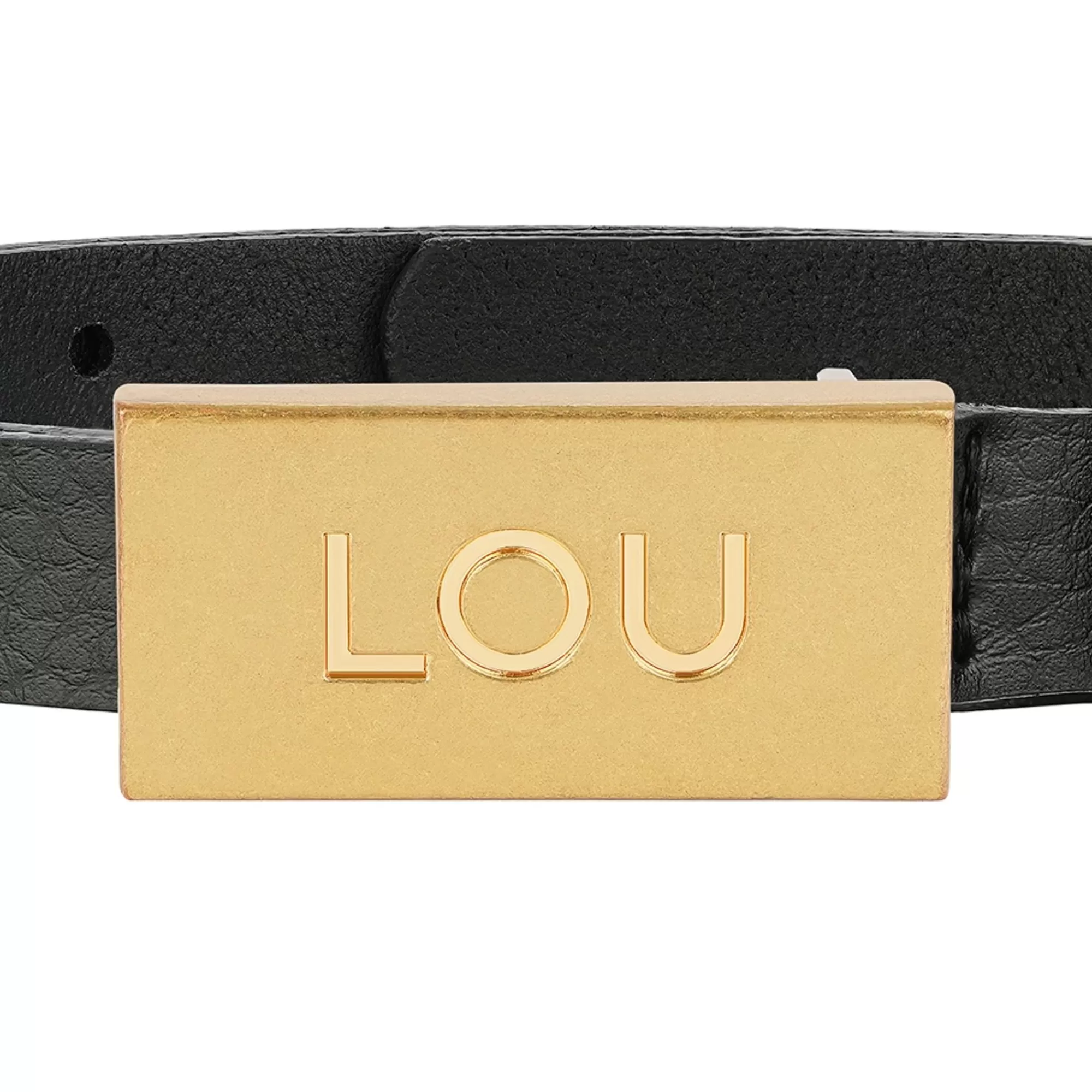 Cheap Lita Belt - Elegant Black Women'S Belt With Gold Lou Buckle Women Belts