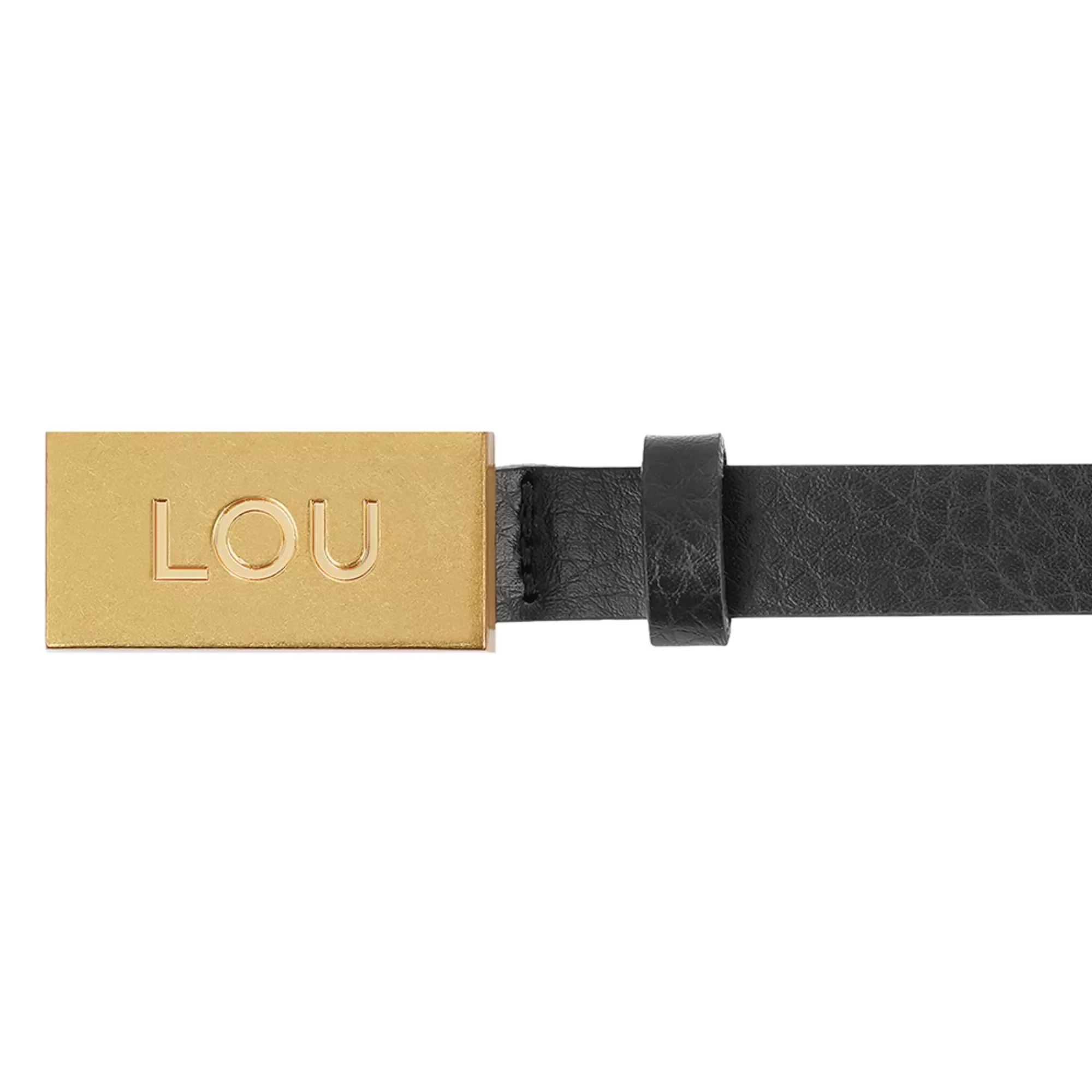 Cheap Lita Belt - Elegant Black Women'S Belt With Gold Lou Buckle Women Belts