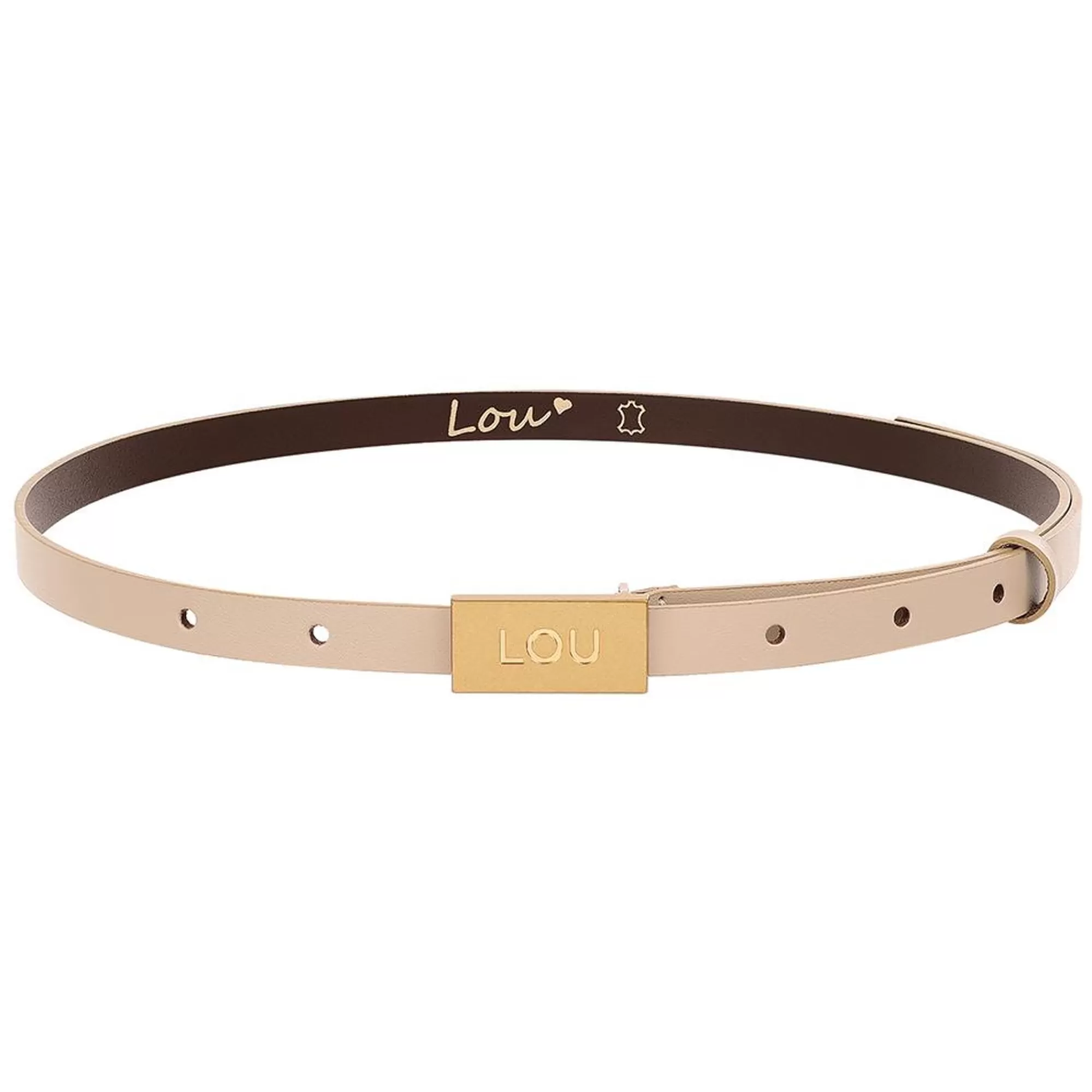 Best Lita Belt - Women'S Belt In Ecru Shade With Exclusive Gold Buckle. Women Belts