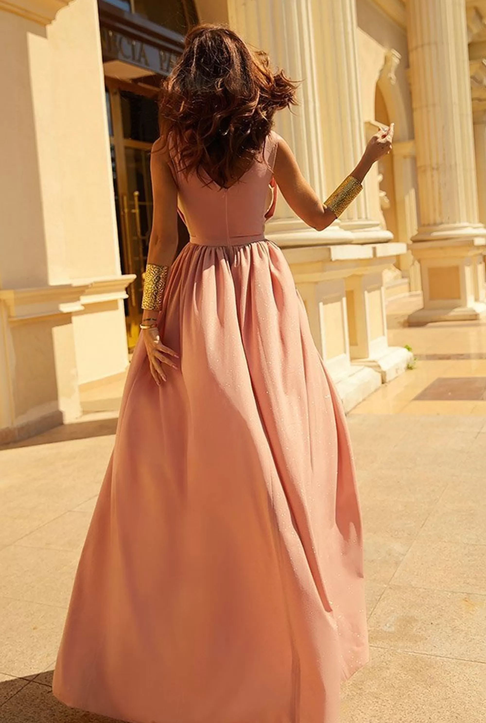 Shop Luna - Dress In The Color Of Dirty Pink With Glitter Women Wedding