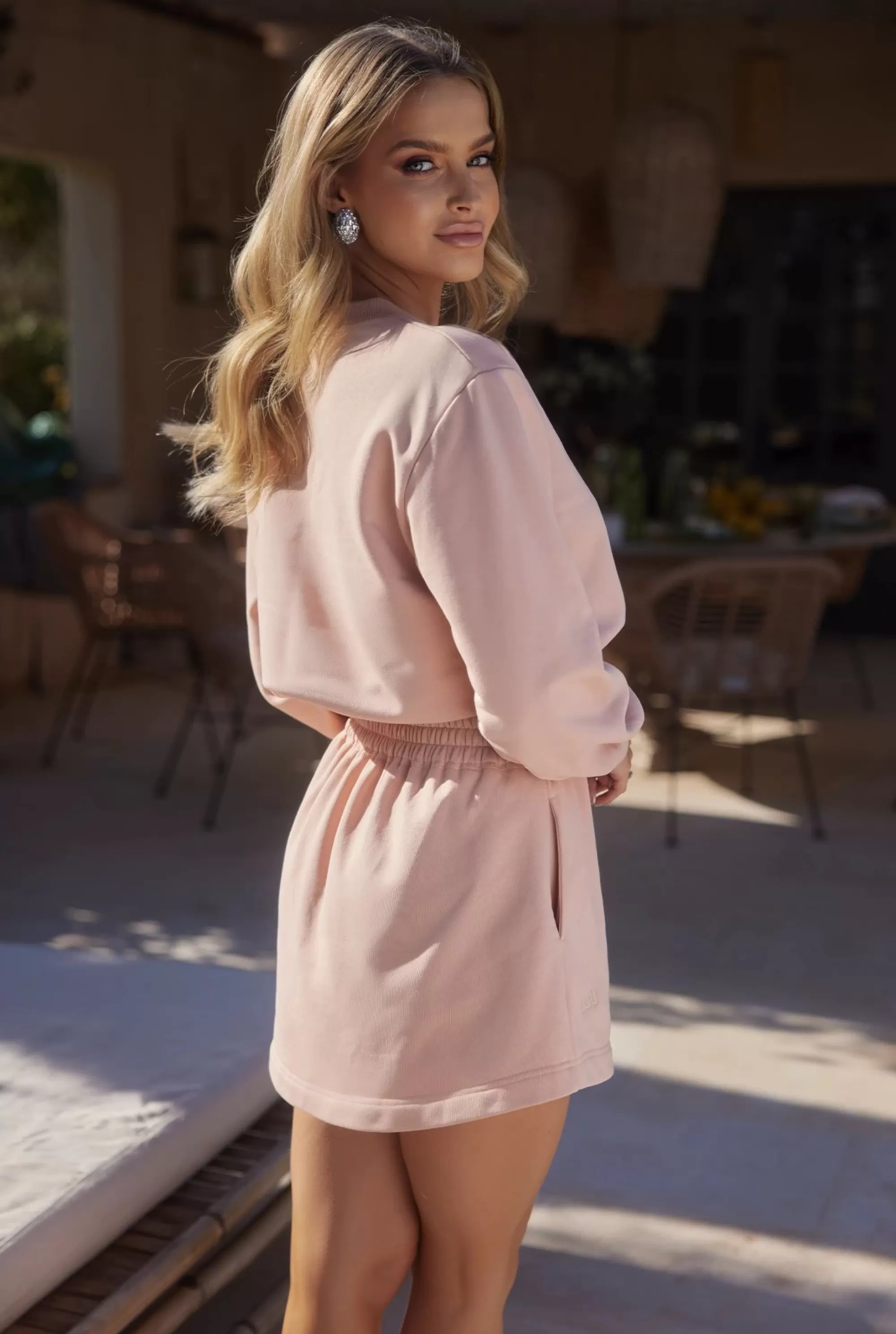 Best Mariko Set - Loose Blouse And Mini Skirt With Sewn-In Shorts Women Sets