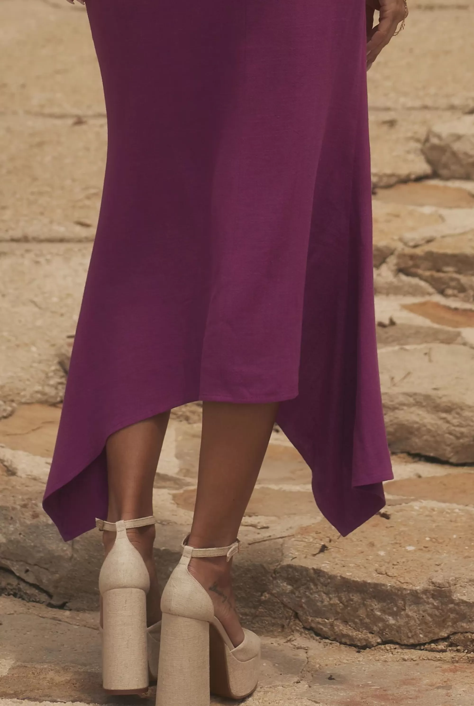Hot Medea - Set Of Corset And Midi Skirt In Fuchsia Color Women Every Day